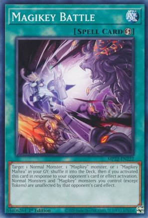 Magikey Battle (MP22-EN222) - 2022 Tin of the Pharaoh's Gods 1st Edition - Premium Yugioh Single from Konami - Just $0.25! Shop now at Game Crave Tournament Store