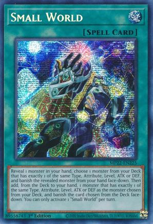 Small World (MP22-EN225) - 2022 Tin of the Pharaoh's Gods 1st Edition - Premium Yugioh Single from Konami - Just $1.39! Shop now at Game Crave Tournament Store