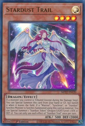 Stardust Trail (MP22-EN120) - 2022 Tin of the Pharaoh's Gods 1st Edition - Premium Yugioh Single from Konami - Just $0.25! Shop now at Game Crave Tournament Store