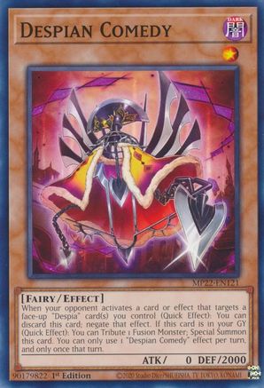 Despian Comedy (MP22-EN121) - 2022 Tin of the Pharaoh's Gods 1st Edition - Premium Yugioh Single from Konami - Just $0.25! Shop now at Game Crave Tournament Store