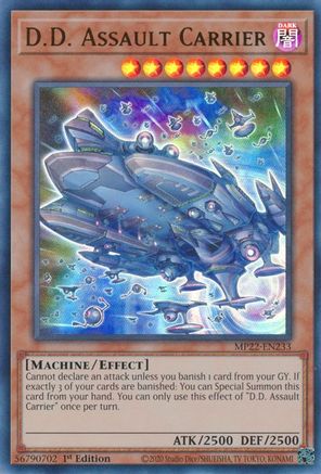 D.D. Assault Carrier (MP22-EN233) - 2022 Tin of the Pharaoh's Gods 1st Edition - Premium Yugioh Single from Konami - Just $0.25! Shop now at Game Crave Tournament Store