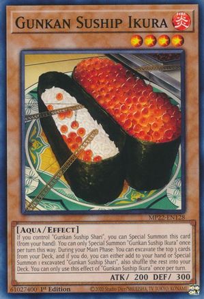 Gunkan Suship Ikura (MP22-EN128) - 2022 Tin of the Pharaoh's Gods 1st Edition - Premium Yugioh Single from Konami - Just $0.25! Shop now at Game Crave Tournament Store