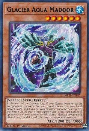 Glacier Aqua Madoor (MP22-EN135) - 2022 Tin of the Pharaoh's Gods 1st Edition - Premium Yugioh Single from Konami - Just $0.25! Shop now at Game Crave Tournament Store