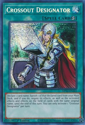 Crossout Designator (MP22-EN265) - 2022 Tin of the Pharaoh's Gods 1st Edition - Premium Yugioh Single from Konami - Just $1.90! Shop now at Game Crave Tournament Store