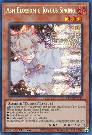 Ash Blossom & Joyous Spring (MP22-EN257) - 2022 Tin of the Pharaoh's Gods 1st Edition - Premium Yugioh Single from Konami - Just $4.90! Shop now at Game Crave Tournament Store