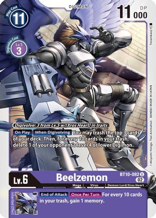 Beelzemon (BT10-082) - Xros Encounter - Premium Digimon Single from Bandai - Just $0.08! Shop now at Game Crave Tournament Store