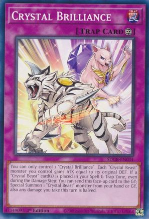 Crystal Brilliance (SDCB-EN034) - Structure Deck: Legend of the Crystal Beasts 1st Edition - Premium Yugioh Single from Konami - Just $0.25! Shop now at Game Crave Tournament Store
