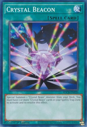 Crystal Beacon (SDCB-EN020) - Structure Deck: Legend of the Crystal Beasts 1st Edition - Premium Yugioh Single from Konami - Just $0.25! Shop now at Game Crave Tournament Store