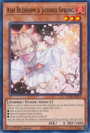 Ash Blossom & Joyous Spring (SDCB-EN014) - Structure Deck: Legend of the Crystal Beasts 1st Edition - Premium Yugioh Single from Konami - Just $3.85! Shop now at Game Crave Tournament Store