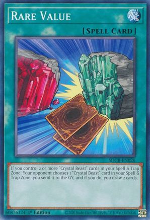 Rare Value (SDCB-EN026) - Structure Deck: Legend of the Crystal Beasts 1st Edition - Premium Yugioh Single from Konami - Just $0.25! Shop now at Game Crave Tournament Store