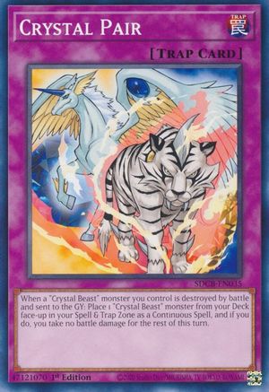 Crystal Pair (SDCB-EN035) - Structure Deck: Legend of the Crystal Beasts 1st Edition - Premium Yugioh Single from Konami - Just $0.25! Shop now at Game Crave Tournament Store