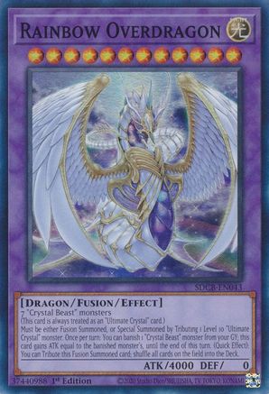 Rainbow Overdragon (SDCB-EN043) - Structure Deck: Legend of the Crystal Beasts 1st Edition - Premium Yugioh Single from Konami - Just $0.25! Shop now at Game Crave Tournament Store