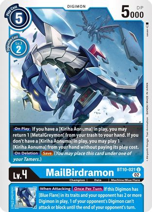 MailBirdramon (BT10-021) - Xros Encounter - Premium Digimon Single from Bandai - Just $0.25! Shop now at Game Crave Tournament Store
