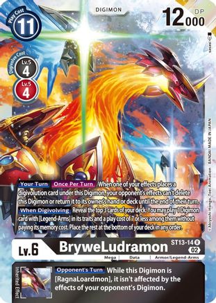 BryweLudramon (ST13-14) - Starter Deck 13: Ragnaloardmon Foil - Premium Digimon Single from Bandai - Just $0.08! Shop now at Game Crave Tournament Store