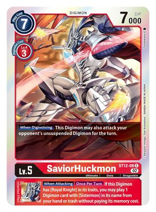 SaviorHuckmon (ST12-08) - Starter Deck 12: Jesmon Foil - Premium Digimon Single from Bandai - Just $0.08! Shop now at Game Crave Tournament Store