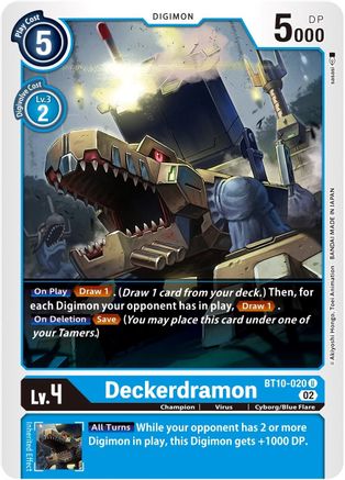 Deckerdramon (BT10-020) - Xros Encounter - Premium Digimon Single from Bandai - Just $0.25! Shop now at Game Crave Tournament Store