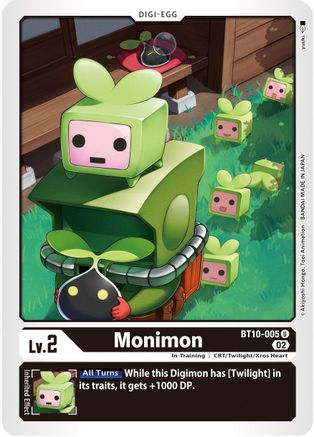 Monimon (BT10-005) - Xros Encounter - Premium Digimon Single from Bandai - Just $0.25! Shop now at Game Crave Tournament Store