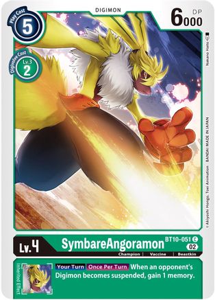 SymbareAngoramon (BT10-051) - Xros Encounter - Premium Digimon Single from Bandai - Just $0.08! Shop now at Game Crave Tournament Store