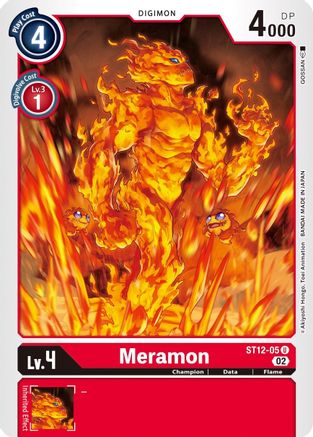Meramon (ST12-05) - Starter Deck 12: Jesmon - Premium Digimon Single from Bandai - Just $0.08! Shop now at Game Crave Tournament Store