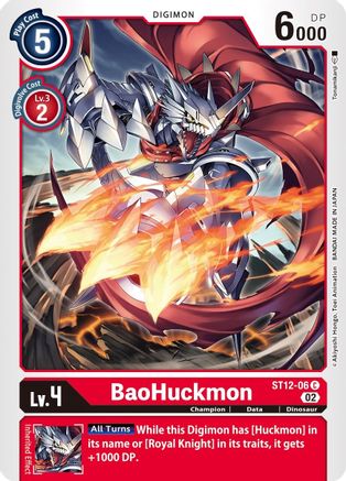 BaoHuckmon (ST12-06) - Starter Deck 12: Jesmon - Premium Digimon Single from Bandai - Just $0.08! Shop now at Game Crave Tournament Store
