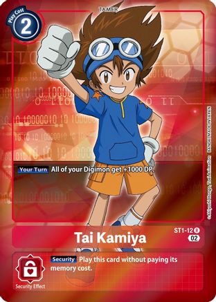 Tai Kamiya (Alternate Art) (ST1-12) - Starter Deck 12: Jesmon Foil - Premium Digimon Single from Bandai - Just $0.08! Shop now at Game Crave Tournament Store