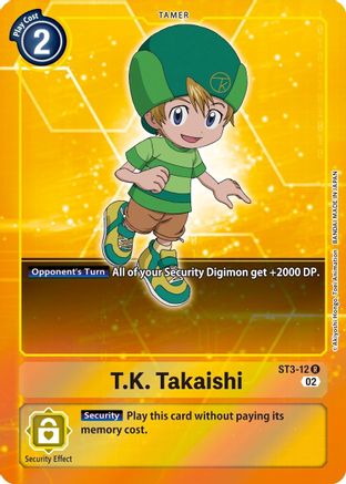 T.K. Takaishi (Alternate Art) (ST3-12) - Starter Deck 12: Jesmon Foil - Premium Digimon Single from Bandai - Just $0.08! Shop now at Game Crave Tournament Store