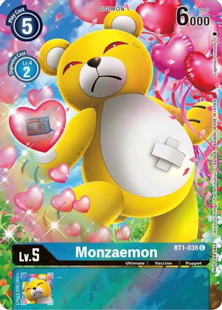 Monzaemon (25th Special Memorial Pack) (BT1-038) - Release Special Booster Foil - Premium Digimon Single from Bandai - Just $0.08! Shop now at Game Crave Tournament Store