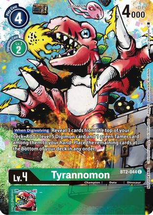 Tyrannomon - BT2-044 (25th Special Memorial Pack) (BT2-044) - Release Special Booster Foil - Premium Digimon Single from Bandai - Just $0.24! Shop now at Game Crave Tournament Store