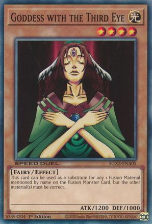 Goddess with the Third Eye (SGX2-ENA05) - Speed Duel GX: Midterm Paradox 1st Edition - Premium Yugioh Single from Konami - Just $0.25! Shop now at Game Crave Tournament Store