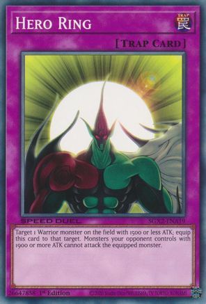Hero Ring (SGX2-ENA19) - Speed Duel GX: Midterm Paradox 1st Edition - Premium Yugioh Single from Konami - Just $0.25! Shop now at Game Crave Tournament Store
