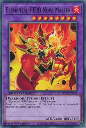 Elemental HERO Nova Master (SGX2-ENA25) - Speed Duel GX: Midterm Paradox 1st Edition - Premium Yugioh Single from Konami - Just $0.26! Shop now at Game Crave Tournament Store