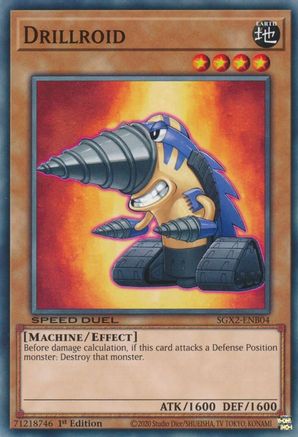 Drillroid (SGX2-ENB04) - Speed Duel GX: Midterm Paradox 1st Edition - Premium Yugioh Single from Konami - Just $0.25! Shop now at Game Crave Tournament Store