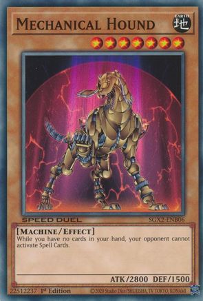 Mechanical Hound (SGX2-ENB06) - Speed Duel GX: Midterm Paradox 1st Edition - Premium Yugioh Single from Konami - Just $0.25! Shop now at Game Crave Tournament Store