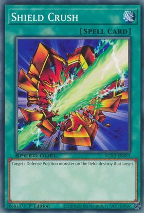Shield Crush (SGX2-ENB15) - Speed Duel GX: Midterm Paradox 1st Edition - Premium Yugioh Single from Konami - Just $0.24! Shop now at Game Crave Tournament Store
