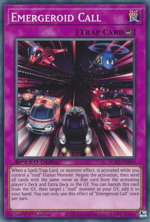 Emergeroid Call (SGX2-ENB20) - Speed Duel GX: Midterm Paradox 1st Edition - Premium Yugioh Single from Konami - Just $0.25! Shop now at Game Crave Tournament Store