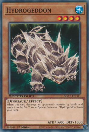 Hydrogeddon (SGX2-ENC03) - Speed Duel GX: Midterm Paradox 1st Edition - Premium Yugioh Single from Konami - Just $0.25! Shop now at Game Crave Tournament Store