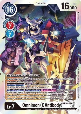 Omnimon (X Antibody) (BT10-086) - Xros Encounter Foil - Premium Digimon Single from Bandai - Just $0.79! Shop now at Game Crave Tournament Store