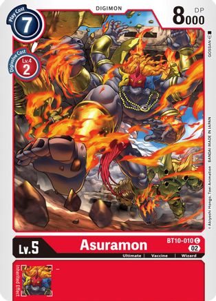 Asuramon (BT10-010) - Xros Encounter - Premium Digimon Single from Bandai - Just $0.08! Shop now at Game Crave Tournament Store