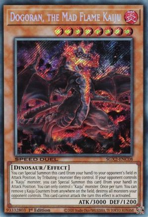 Dogoran, the Mad Flame Kaiju (Secret Rare) (SGX2-ENC08) - Speed Duel GX: Midterm Paradox 1st Edition - Premium Yugioh Single from Konami - Just $0.16! Shop now at Game Crave Tournament Store