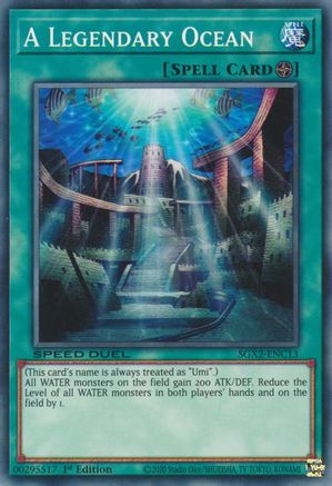 A Legendary Ocean (SGX2-ENC13) - Speed Duel GX: Midterm Paradox 1st Edition - Premium Yugioh Single from Konami - Just $0.25! Shop now at Game Crave Tournament Store