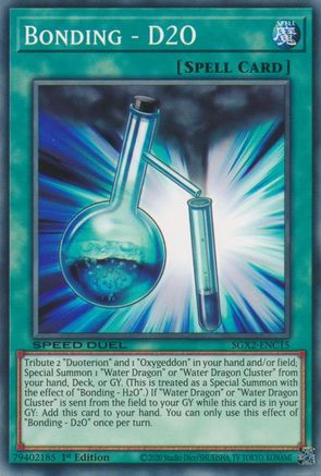 Bonding - D2O (SGX2-ENC15) - Speed Duel GX: Midterm Paradox 1st Edition - Premium Yugioh Single from Konami - Just $0.25! Shop now at Game Crave Tournament Store