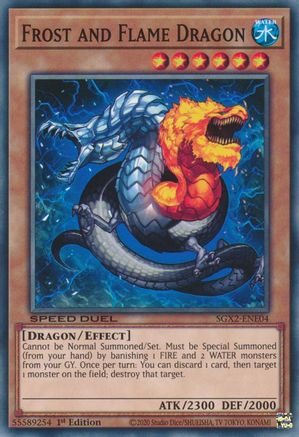 Frost and Flame Dragon (SGX2-ENE04) - Speed Duel GX: Midterm Paradox 1st Edition - Premium Yugioh Single from Konami - Just $0.25! Shop now at Game Crave Tournament Store