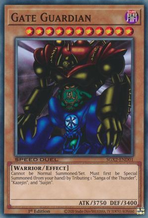 Gate Guardian (SGX2-END01) - Speed Duel GX: Midterm Paradox 1st Edition - Premium Yugioh Single from Konami - Just $0.25! Shop now at Game Crave Tournament Store