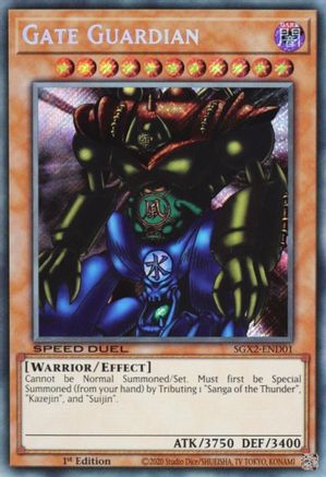 Gate Guardian (Secret Rare) (SGX2-END01) - Speed Duel GX: Midterm Paradox 1st Edition - Premium Yugioh Single from Konami - Just $0.49! Shop now at Game Crave Tournament Store