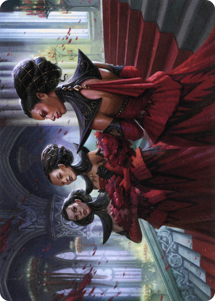 Olivia's Attendants // Olivia's Attendants (AVOW-047) - Crimson Vow Art Series (Borderless) - Premium MTG Single from Wizards of the Coast - Just $0! Shop now at Game Crave Tournament Store