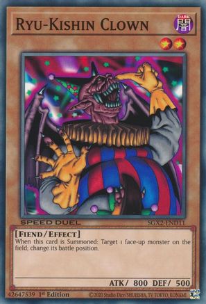 Ryu-Kishin Clown (SGX2-END11) - Speed Duel GX: Midterm Paradox 1st Edition - Premium Yugioh Single from Konami - Just $0.08! Shop now at Game Crave Tournament Store