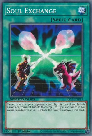Soul Exchange (SGX2-END15) - Speed Duel GX: Midterm Paradox 1st Edition - Premium Yugioh Single from Konami - Just $0.25! Shop now at Game Crave Tournament Store