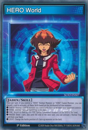 HERO World (SGX2-ENS07) - Speed Duel GX: Midterm Paradox 1st Edition - Premium Yugioh Single from Konami - Just $0.25! Shop now at Game Crave Tournament Store