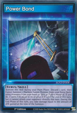Power Bond (SGX2-ENS08) - Speed Duel GX: Midterm Paradox 1st Edition - Premium Yugioh Single from Konami - Just $0.25! Shop now at Game Crave Tournament Store