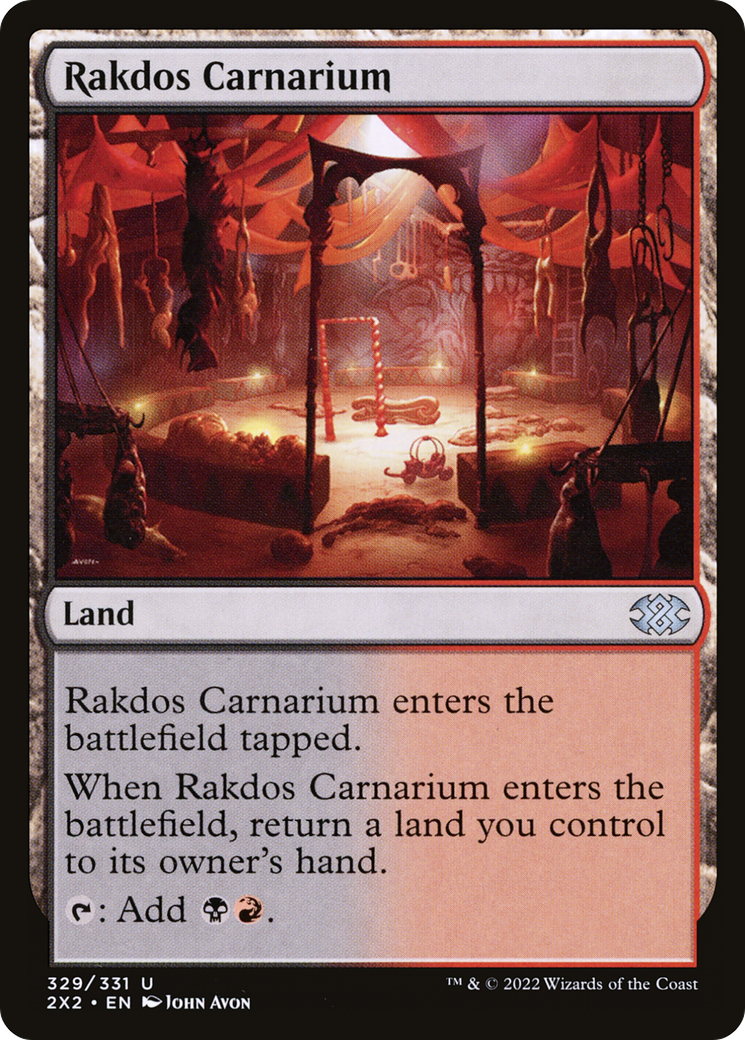 Rakdos Carnarium (2X2-329) - Double Masters 2022 Foil - Premium MTG Single from Wizards of the Coast - Just $0.75! Shop now at Game Crave Tournament Store